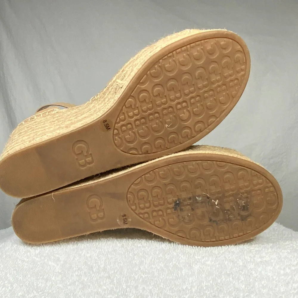 Gianni Bini Tan Suede Espadrille Platform Sandals - 8.5